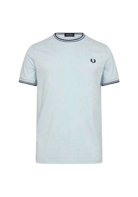 Fred Perry Twin Tipped Tee Light Blue Men FRED PERRY | T-shirt | M1588V-96A